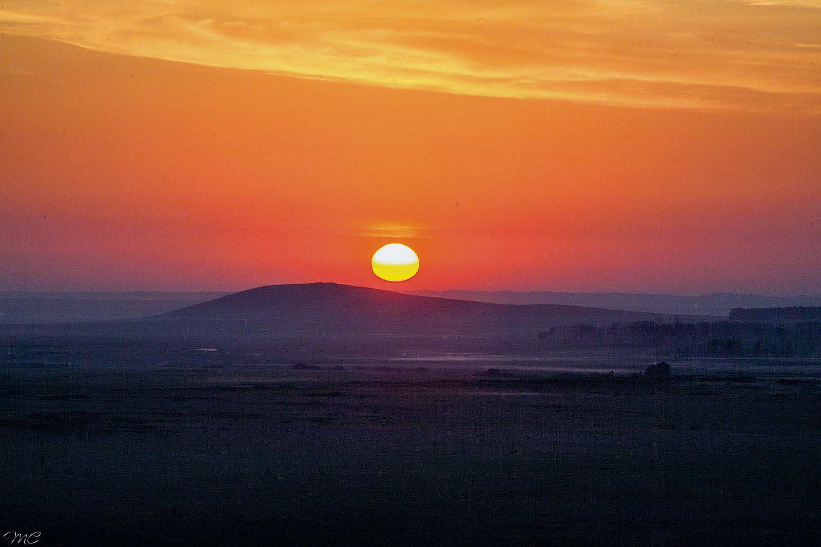 Восход Солнца над Аркаимом - Челябинская область